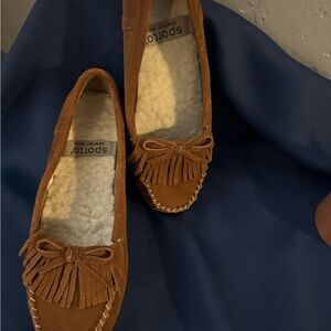 Sporto Patty suede loafer moccasins